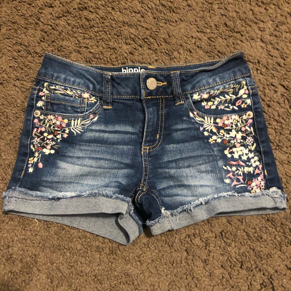 Girls floral shorts